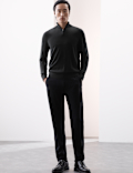 Pure Extra Fine Merino Wool Half Zip Jumper