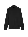 Pure Extra Fine Merino Wool Half Zip Jumper