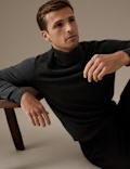 Pure Extra Fine Merino Wool Roll Neck Jumper