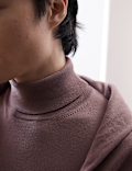 Pure Extra Fine Merino Wool Roll Neck Jumper