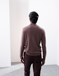 Pure Extra Fine Merino Wool Roll Neck Jumper