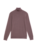 Pure Extra Fine Merino Wool Roll Neck Jumper