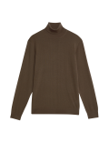 Pure Extra Fine Merino Wool Roll Neck Jumper