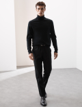 Pure Extra Fine Merino Wool Roll Neck Jumper