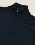 Pure Extra Fine Merino Half Zip Jumper