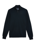 Pure Extra Fine Merino Half Zip Jumper