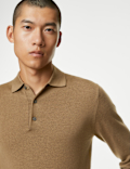 Pure Extra Fine Merino Wool Knitted Polo Shirt