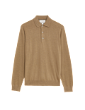 Pure Extra Fine Merino Wool Knitted Polo Shirt