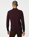 Pure Extra Fine Merino Wool Knitted Polo Shirt