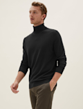 Pure Extra Fine Merino Roll Neck Jumper