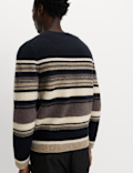Hazy Striped Crew Neck Jumper with Wool