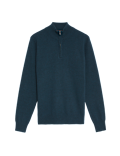 Pure Cashmere Half Zip Jumper