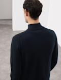 Pure Cashmere Half Zip Jumper