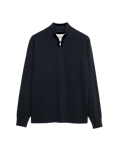 Pure Cashmere Half Zip Jumper