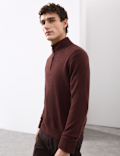 Pure Cashmere Half Zip Jumper