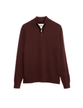 Pure Cashmere Half Zip Jumper