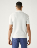 Cotton Rich Arygle Knitted Polo Shirt