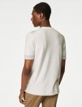 Cotton Rich Striped Knitted T-Shirt