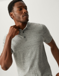Cotton Rich Short Sleeve Knitted Polo Shirt