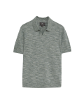 Cotton Rich Open Neck Knitted Polo Shirt