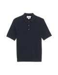 Cotton Rich Textured Knitted Polo Shirt