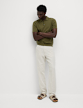 Cotton Rich Knitted Polo Shirt