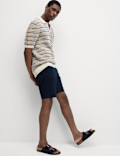 Cotton Blend Knitted Polo Shirt