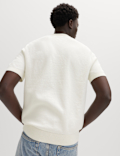 Cotton Rich Textured Knitted T-Shirt