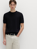 Cotton Rich Textured Knitted T-Shirt