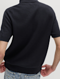 Cotton Rich Regular Fit Knitted Polo Shirt