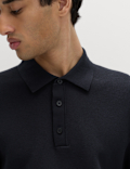 Cotton Rich Regular Fit Knitted Polo Shirt