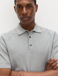 Cotton Rich Regular Fit Knitted Polo Shirt