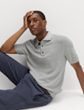 Cotton Rich Regular Fit Knitted Polo Shirt