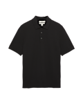 Cotton Rich Textured Knitted Polo Shirt
