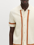 Pure Cotton Tipped Knitted Polo Shirt