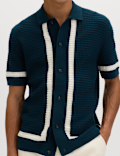 Pure Cotton Tipped Knitted Polo Shirt