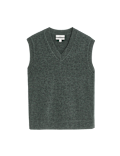 Lambswool Blend V-Neck Knitted Vest