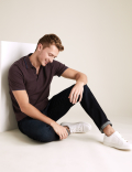 Cotton Short Sleeve Knitted Polo Shirt