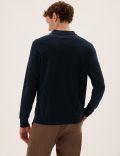Cotton Rich Block Stripe Knitted Polo Shirt
