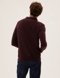 Cotton Rich Striped Knitted Polo Shirt