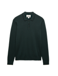 Cotton Blend Smart Rib Knit Polo Shirt