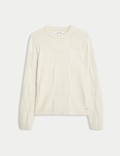 Textured Crew Neck Jumper