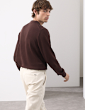 Mercerised Cotton Geometric Half Zip Polo