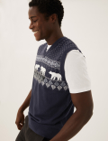 Polar Bear Fair Isle Sleeveless Jumper