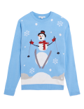 Snowman Crew Neck Christmas Jumper