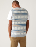 Pure Cotton Sleeveless Fair Isle Christmas Jumper