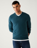 Pure Acrylic Plain V-Neck Cardigans