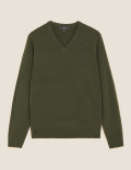 Pure Acrylic Plain V-Neck Cardigans