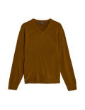 Pure Acrylic Plain V-Neck Jumper