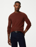 Pure Acrylic Stripes Round Neck Jumper
